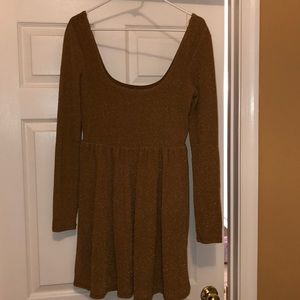 Free People gold dress